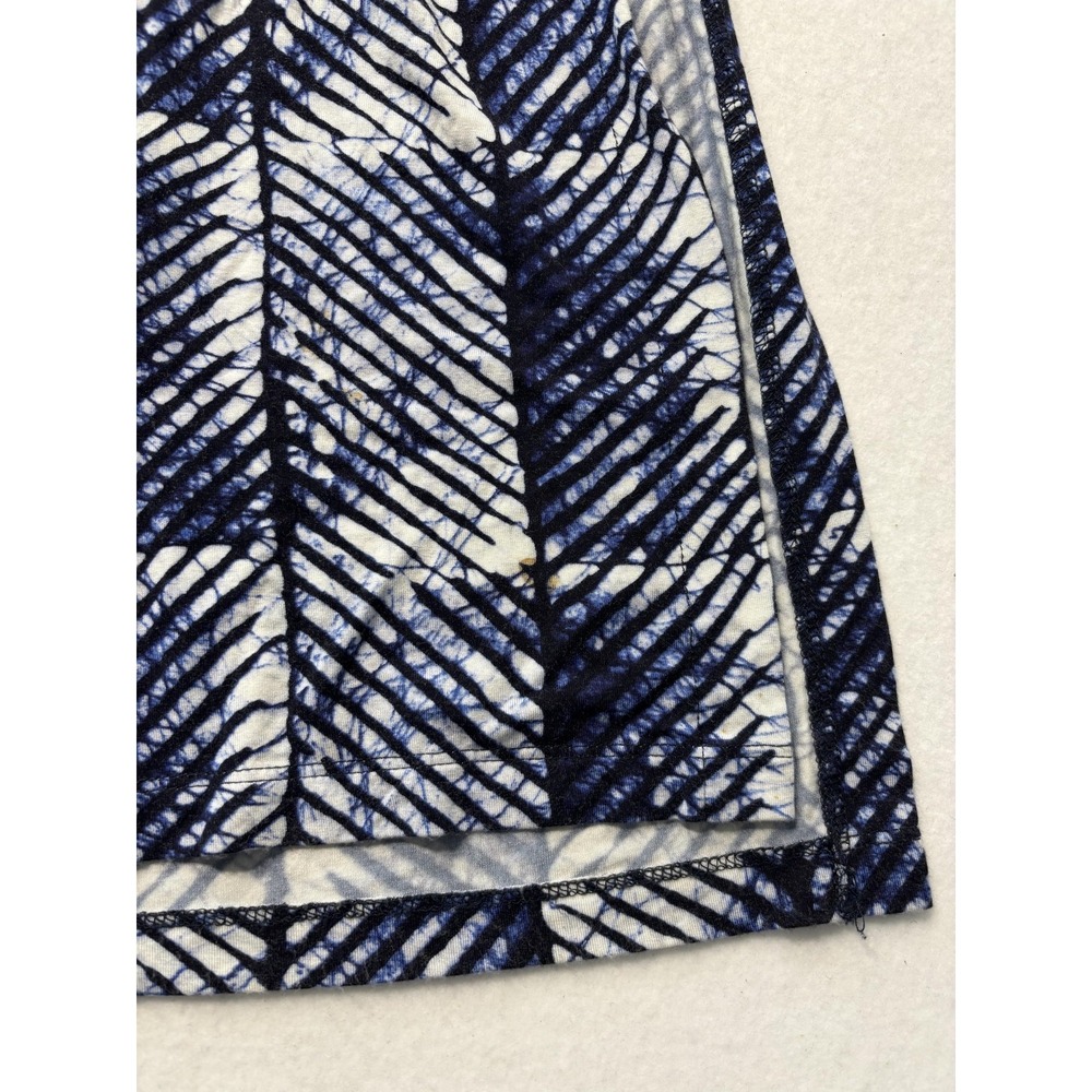 MICHAEL Michael Kors Skirt Womens 1X Plus Blue Geometric Print Maxi Long Jersey - Picture 3 of 11